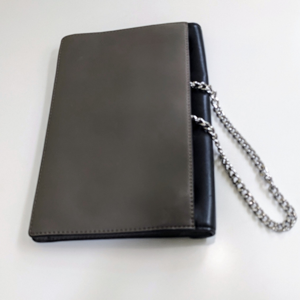Michael Kors Evening Envelope Clutch Shoulder Handbag w/Chain.   Leather - Picture 4 of 14